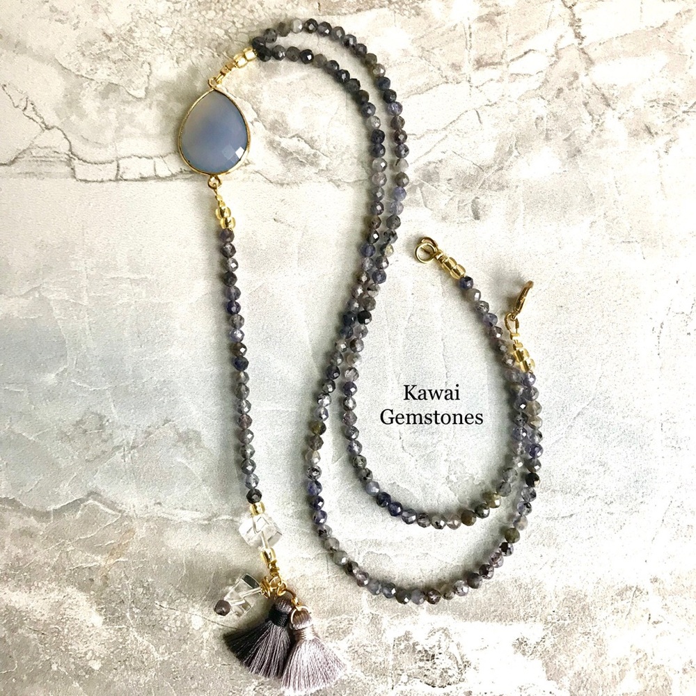✨REDUCED✨Iolite & Chalcedony✨Handmade✨